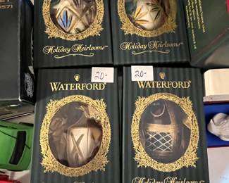 #420	Waterford Holiday heirlooms set of 4 ball ornaments 	 $80.00 			
