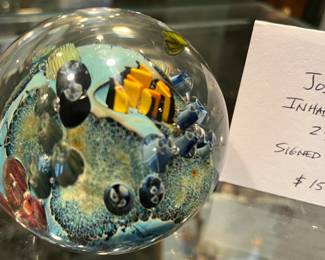 #158	2007 Josh Simpson "Inhibited Planet" 2".  Signed " JS07"	 $90.00 
