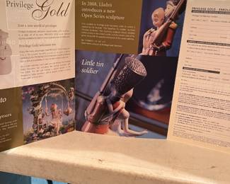 #109	Lladro Privilege Gold "Little Tin Soldier" 01008321. 10.25" H x 5" W - new in box	 $140.00 
