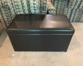 #63	Brown Pleather Storage Chest - 30x15x16T	 $30.00 

