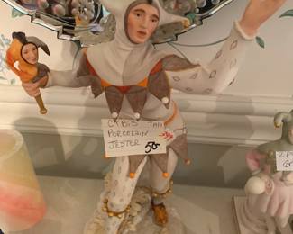 #399	Cybis Matte Tall Porcelain Jester - 15" Tall	 $50.00 
