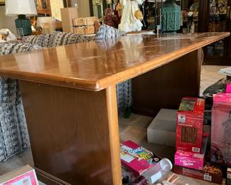 #7	Wood Writing Table (as is finish) - 68x36x29	 $100.00 
