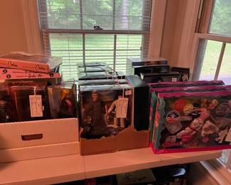 Do we have Barbie of all types.  This room is full with Dolls and accessories.