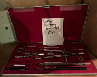 #371	Draftsman Set - Riefler In Case	 $30.00 
