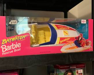 #62	Baywatch Barbie Rescue Boat - NIB	 $40.00 
