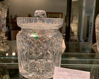 #413	Waterford Biscuit Jar	 $30.00 
