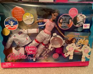 #30	2008 Barbie Space Camp Blonde - NIB	 $40.00 
#31	2008 Barbie Space Camp African American - NIB	 $40.00 
#32	2008 Barbie Space Camp Brunette - NIB	 $40.00 
