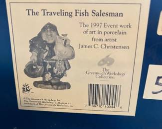 #293	The Greenwich Workshop Collection  Traveling Fish Salesman	 $50.00 

