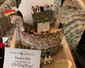 #360	Twigs & Leaf Noah's Ark Play Minature Set. 	 $150.00 
