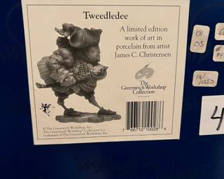 #300	The Greenwich Workshop Collection  Tweddledee	 $40.00 
