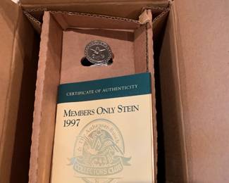 #377	Anheuser Busch Members only Stein 1997	 $40.00 

