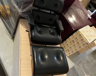 #222	Vitra Design Museum Miniatures Collection - Leather Chair & Ottoman by Charles Eames Designer	 $500.00 
