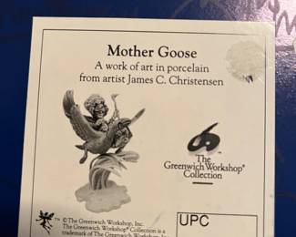 #290	The Greenwich Workshop Collection  Mother Goose	 $30.00 
