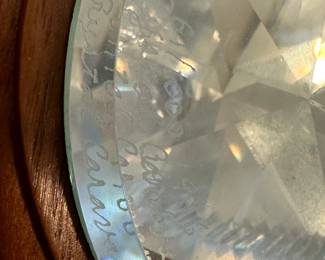 #8	Crystal Caravan (Made in Austria) 4-Tower Castle mounted on Reuge Music Box (Made in Switzerland) #61/1000 - Made I 1986	 $100.00 
