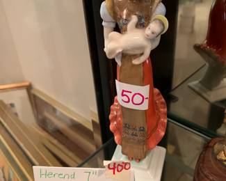 #408	Herend 7inch Madonna and Child	 $50.00 
