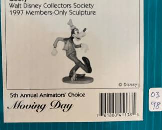 #271	Walt Disney Collectors Society Goofy	 $35.00 
#272	Walt Disney Collectors Society Goofy	 $35.00 

