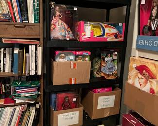 Do we have Barbie of all types.  This room is full with Dolls and accessories.