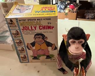 #263	The Musical Jolly Chimp w/box (as is Battery Corrosian)	 $35.00 
