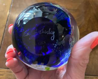 #160	"End of Day" Paperweight by Glass Eye Studio	 $100.00 
