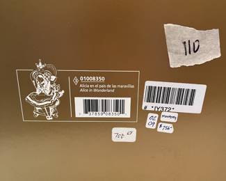 #110	Lladro Privilege Gold "Alice in Wonderland" Figurine - new in box 	 $75.00 
