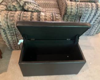 #63	Brown Pleather Storage Chest - 30x15x16T	 $30.00 
