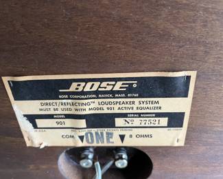 #234	Set of 2 Bose Speakers  - Model  901	 $150.00 
