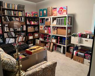 Do we have Barbie of all types.  This room is full with Dolls and accessories. 