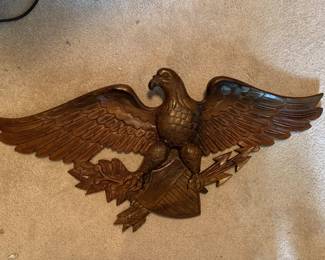 #79	Wood Eagle Wall Hanging - 32"Hx15"T	 $30.00 
