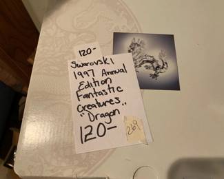#369	Swarovski 1997 Annual Fantasy Creation Dragon	 $120.00 

