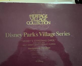 #256	Heritage Village Disney Park Village Collection - Mickey Christmas Carol - Fantasyland - NIB	 $30.00 
