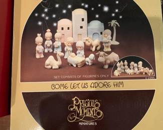 #359	Precious Moments Nativity Scene 	 $40.00 
