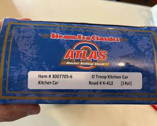 #196	Atlas Steam Era Classics - Troop Kitchen	 $30.00 

