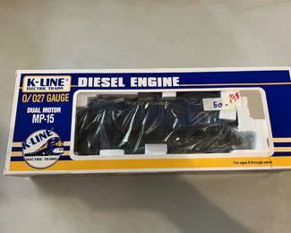 #198	K-Line Electric Trains - 0/027 Guage Diesel Enging	 $50.00 
