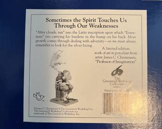 #281	The Greenwich Workshop Collection Spirit Touches Weakness	 $100.00 

