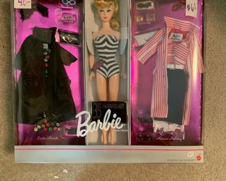 #60	1993 35th Anniversary of Barbie - NIB	 $40.00 
#61	1993 35th Anniversary of Barbie - NIB	 $40.00 
