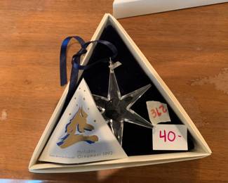 #362	Swarovski Star Ornament	 $40.00 
