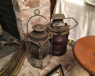 Antique Railroad Lamps
