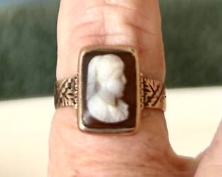 Cameo Victorian baby ring