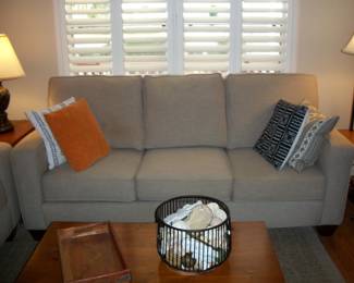 2nd : Kevin Charles Furniture - Tan 3 cushion sofa