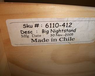 Maker's label