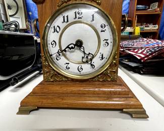 Handcrafted mantle clock