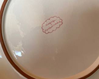 Green/Multicolored Kimberly Hodges Ceramic Dinner Plate