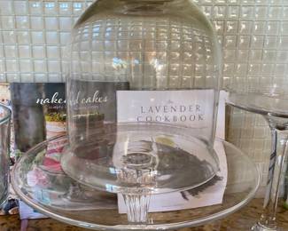 Glass Domed Footed Cake Stand