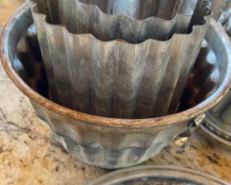 Assortment of Tin Jello/Cake Molds