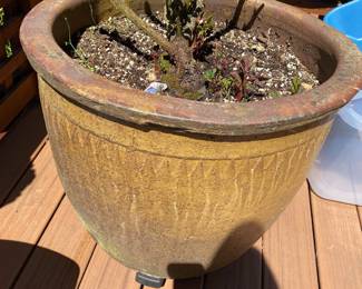 Brown Glazed Planter