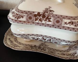 Two's Company Transferware Tureen