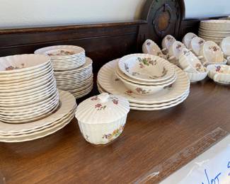 1920's Copeland Spode "Wicker Lane" Dinnerware Set