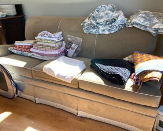 Tan Microfiber Couch