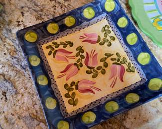 2002 Fiasco Inc Square Platter - Made in Peru