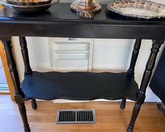 Black Painted French Style Console Table